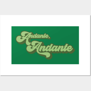 Andante green Posters and Art